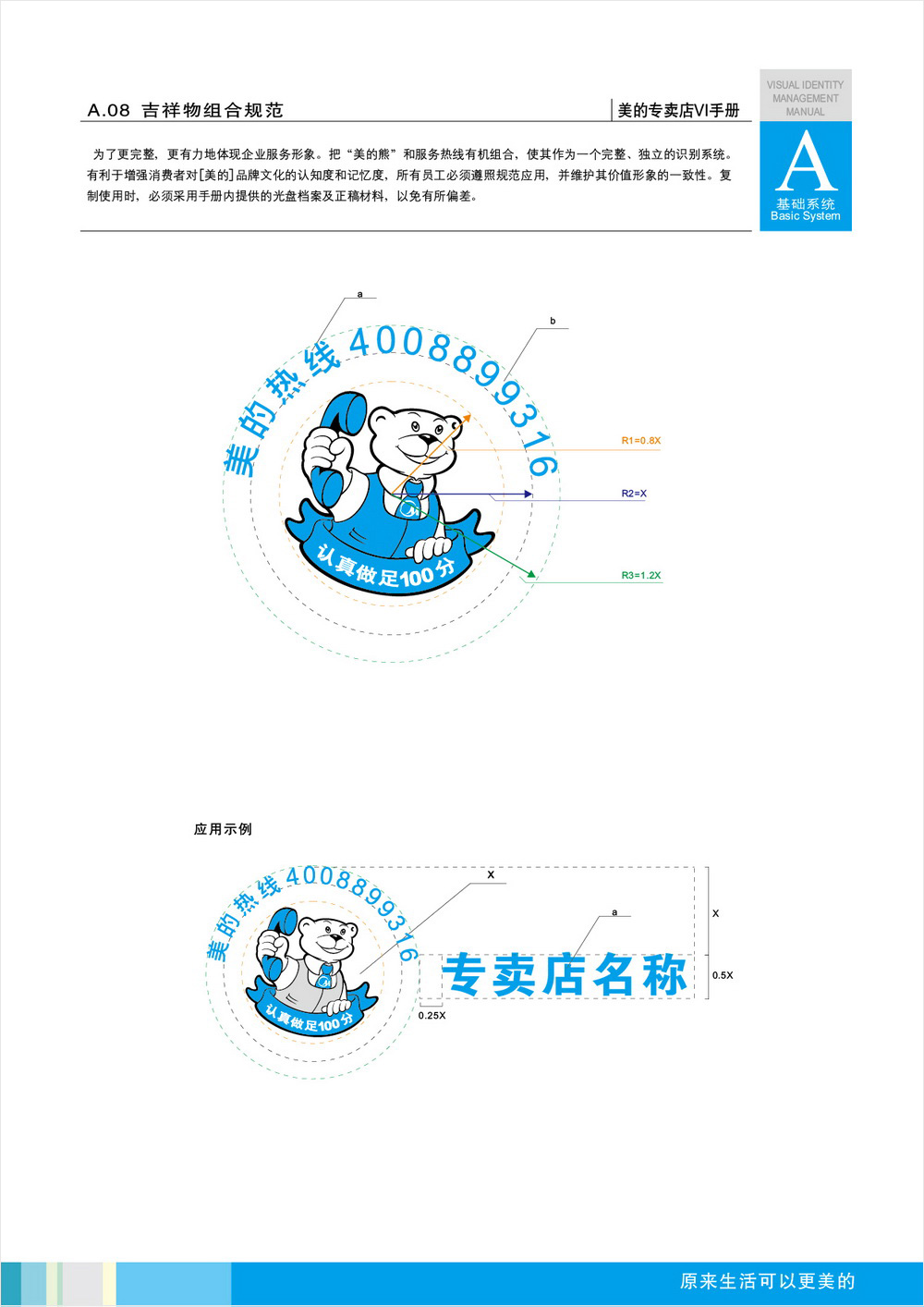 美的專賣店VIS手冊設計